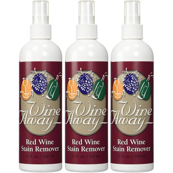 Wine Away Red Wine Stain Remover All Purpose Cleaner 12 Oz. Bottle, Set of 3