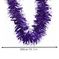 thumbnail image 3 of chaungfeng 3 PCS Purple Tinsel Garland, Christmas Metallic Foil Tinsel Garland Decorations for Christmas Tree Parade Floats Halloween Birthday Party Supply (79", Purple), 3 of 8