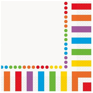 Party Napkins, Rainbow, 16ct
