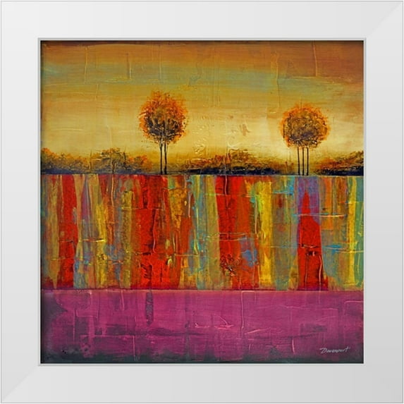 Davenport 20x20 White Modern Wood Framed Museum Art Print Titled - Luxos