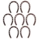 thumbnail image 1 of 7 piezas de herraduras de metal con temática del oeste, mini herraduras para fiestas de vaqueros, cumpleaños, centros de mesa y decoraciones de boda., 1 of 7