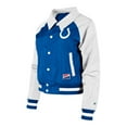 thumbnail image 2 of Women's New Era Royal Indianapolis Colts Coaches Raglan Full-Snap Jacket, 2 of 3