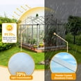 thumbnail image 5 of DECMAY 6x10ft Hybrid Polycarbonate Greenhouse Silver, 5 of 15