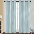 thumbnail image 1 of Innerwin Rideaux pour Fenêtres Écoénergétiques Assombrissants à Oeillets de Luxe Occultants Rideau de Fenêtre Isolé Thermiquement Moderne Protection UV Intimité Bleu Pâle 132*137 cm, 1 of 2