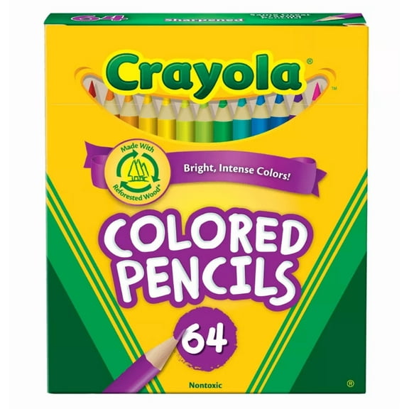 Crayola 64ct Mini Colored Pencils, Assorted Colors