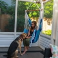 thumbnail image 2 of Vivere Brazilian Hanging Cotton Hammock Chair - Island Breeze, 2 of 6