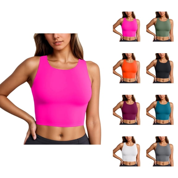 Bathing Suit for women Breathable Solid Color Tankini Top Comfortable Athletic Swim Shirt Sun Protection Swimwear for Pool and Water Activities