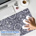 thumbnail image 4 of Long Mouse Pads for Desk,Blue and White Abstract Pattern Desk Mats on Top Of Desks, Desk Mouse Pad Extra Large with 3mm Non-Slip Base and Stitched Edge for Gaming,Office,Work,Home 35.4"x15.7", 4 of 6