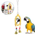 thumbnail image 1 of Juguete para jugar Al loro ANGGREK con espejo para loros color amarillo, 1 of 7