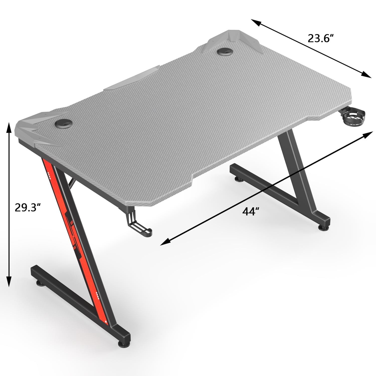 Tomaz - LARGE SURFACE AREA The Tomaz Armor Gaming Desk will have