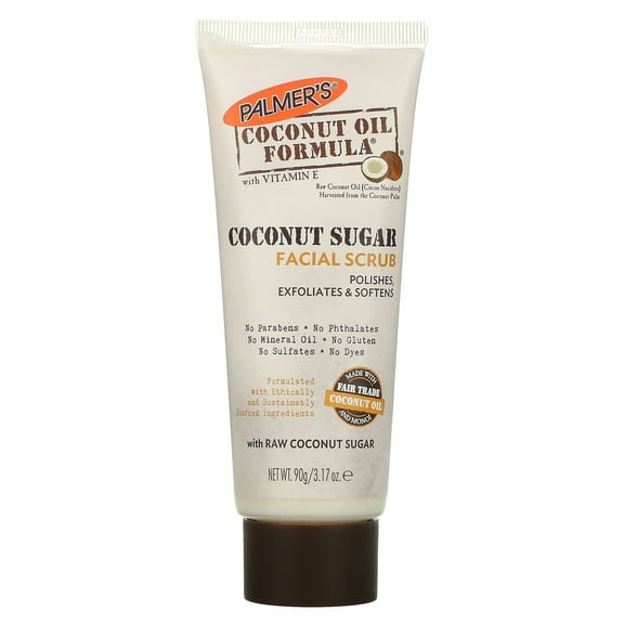 Palmer's, Coconut Oil Formula, Coconut Sugar Facial Scrub, 3.17 oz Pack of 2