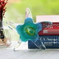 thumbnail image 5 of Crystal Handmade Glass Blown Table Decor, Starfish Figurine, Collectible Ornament,Clear and Green, 5 of 6