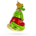 thumbnail image 3 of Alligator Relaxing on the Beach Glass Christmas Ornament, 3 of 5