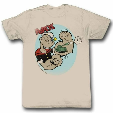 Popeye Comics Tattoos Adult Short Sleeve T Shirt