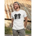 thumbnail image 2 of Sketch Of Cattle Dog T-Shirt Men -Image by Shutterstock, Male 4X-Large, 2 of 4