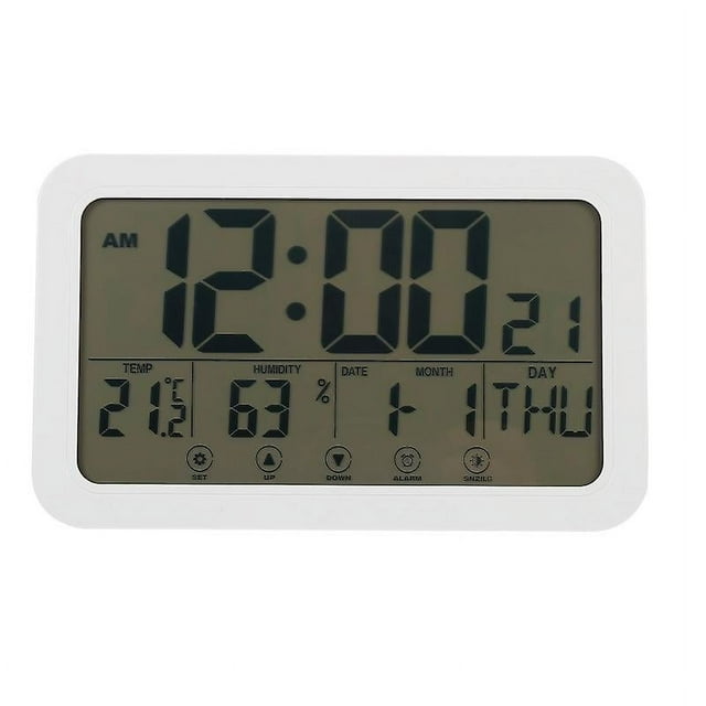 reloj despertador de plástico.