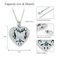 thumbnail image 2 of Heart Urn Necklace for Ashes Abalone shell Cremation Jewelry for Women Men Stainless Steel Memorial Pendant Loved Ones Funeral Keepsake Gifts, 2 of 7