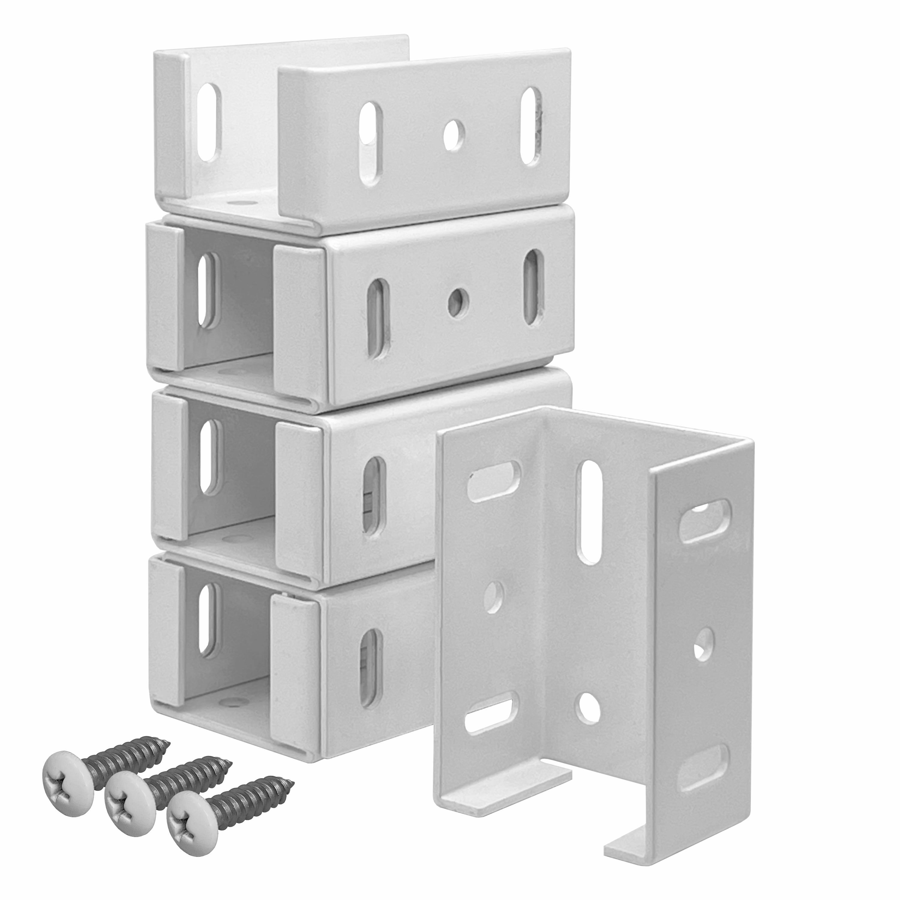 OHIY Fence Bracket, Heavy Duty, Aluminum, Rail Brackets for Vinyl Fencing, 8x Brackets 80x