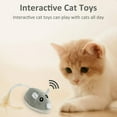 thumbnail image 2 of AMERTEER Interactive Cat Mouse Toy Automatic Electric Mouse Teaser Toy Realistic Kitten Feather Toy, 2 of 8