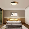 thumbnail image 4 of Plafones LED negros, plafones de madera modernos, plafones de montaje empotrado redondos de 18 W para dormitorio, cocina, sala de estar, comedor, pasillo, oficina, Ø30 cm 5 cm, luz natural, 3000 K [Clase de eficiencia energética A++] B esquí esquí Gafas de esquí, 4 of 5