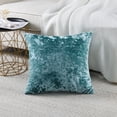 thumbnail image 2 of Home Soft Things Crushed Velvet 4 Piece Throw Pillow Cover Set - Storm Blue - 20" x 20", 2 of 7