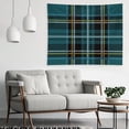thumbnail image 4 of Traditional Blue Tartan Wall Tapestry 50"x60" Lightweight, Wrinkle-Resistant Hanging Blanket for Bedroom Living Room Decor, 4 of 6