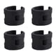 thumbnail image 3 of 6x4 Uds Protector De Vaina De Bicicleta Protector De Cadena De Goma De Colisión Protector Negro, 3 of 8