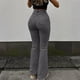 thumbnail image 5 of TaTaai Women High Waisted Flared Denim Jeans Street Fashion Stretch Slim Fit Denim Pants with Pockets Casual Daily Wear Gift, 5 of 9