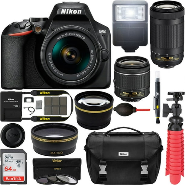 Appareil photo reflex numérique Nikon D3500 24 MP avec objectif