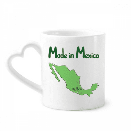 

Mexico Map Country Style Mexican Mug Coffee Cerac Drinkware Glass Heart Cup