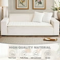 thumbnail image 4 of Eurhowing Thicken Pet Sofa Cover, Non-Slip Pet Friendly Couch Protector, Plush Dog Proof Slipcover for Living Room, 28"×71", Off-White, 4 of 11