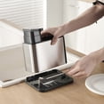 thumbnail image 4 of Organizador de vajilla 3 en 1, estante de almacenamiento de utensilios de cocina desmontable negro multifuncional, 4 of 12