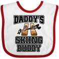 thumbnail image 3 of Inktastic Daddys Skiing Buddy Kids Skis Boys or Girls Baby Bib, 3 of 4