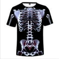 thumbnail image 1 of T-shirt Imprimé 3D Hip Hop d'Été pour Hommes Musculation Simulation Tatouage Muscle Manches Courtes Col Rond Grande Taille Tendance, 1 of 5