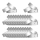 thumbnail image 2 of 100 pulseras autoadhesivas con nombre e identificación para eventos y conciertos. Plata, 2 of 9