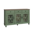 thumbnail image 2 of LIVILAND 55" Vintage Style Kitchen Buffet Sideboard Cabinet w/ Drawers - Green, 2 of 8