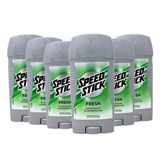 Speed Stick Fresh Deodorant 24 Hour Odor Fighting Formula Comfort Guard Applicator 3 oz (Pack of 6)