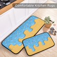 thumbnail image 5 of 2-Piece Kitchen Mat Set Non Slip Washable Floor Mats Decorative Rugs for Kitchen Sink Laundry Colored Sugar and Egg Roll Pattern, 5 of 7