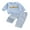 Blue, variant on BemeyourBBs Boy 2-piece Outfit Long Sleeve Embroidery Sweatshirt Plaid with Pants