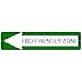 thumbnail image 3 of ECO-FRIENDLY RESTROOM Green Left Arrow 24 x 6 inch Aluminum Composite Sign, 3 of 4
