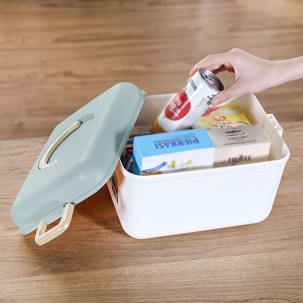 First aid box organizer Medical Box First Aid Box Plastic Container Box Portable Storage Box Family First Aid Kit Medicine Box