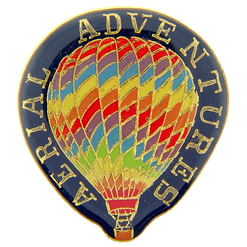 Aerial Adventures Hot Air Balloon Pin 1"