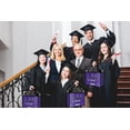 thumbnail image 3 of 12.6" Large Purple and Black Graduation Gift Bag, 2026 Congrats Grad Desgin Bag with Tissue Paper Card for High School, College Season Theme Party., 3 of 4