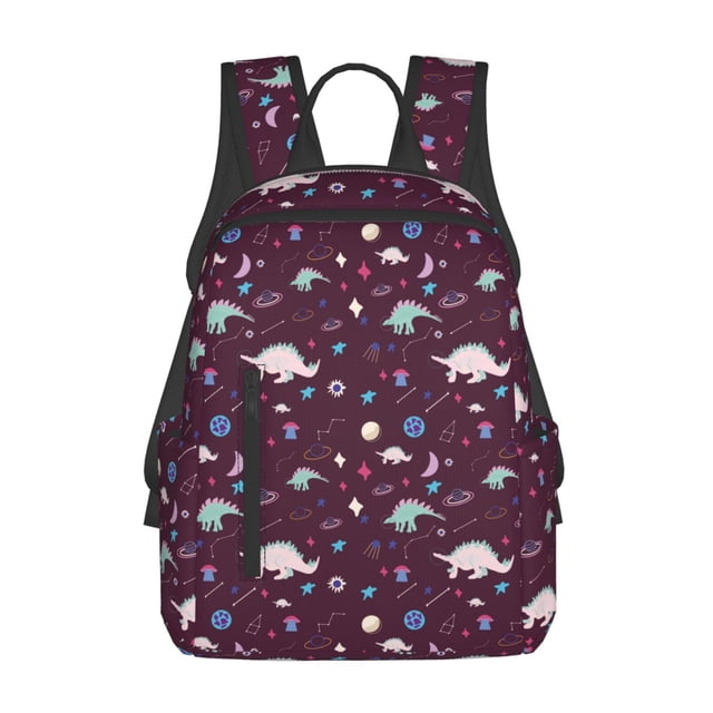 Fotbe Space Dinosaur Mochila Ligera para Hombres y Mujeres - Duradera y Resistente al Agua, Ideal para Escuela, Trabajo, Viajes y Uso Diario