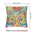 thumbnail image 4 of nygtbtfer  Outdoor/Indoor Lumbar Pillow Covers ONLY,  Fade-Resistant Patio Lumbar Cushion Cases Decorative Throw Pillowcase Shell for Couch Patio Garden Furniture Use - Flower Multi White, 4 of 7