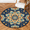 Multicolour 2, variant on CURLYOOT Round Rug 3ft Abstract Floral Area Rug, Washable Circle Mat Non Slip Floor Carpet Mat, Mandala Soft Indoor Rugs for Entryway Living Room Dining Room Bedroom