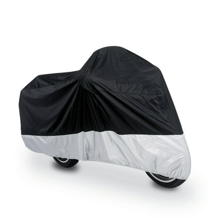 XL 190T Rain Dust Motorcycle Cover Outdoor UV Snow Water