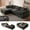 Black, variant on Boneless Modular Sectional Cloud Couch, Compressed Sofa in a Box with Deep Seat & Oversized Chaise, L-Shaped Chenille Sofa for Living Room