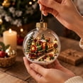 thumbnail image 4 of Christmas Train Ornament with Led Lights, Illuminated Holiday Decor for Indoor Tree Display, Festive Xmas Gift 1 Pack, 4 of 6