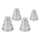 thumbnail image 5 of BRIGHTFUFU Moldes de pastel en miniatura de 4 piezas moldes de pastel de 3 niveles moldes para hornear cupcake tazas de budín de chocolate, 5 of 7